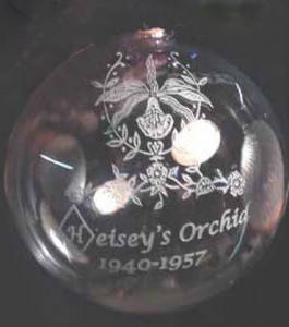Third Limited Edition Heisey Glass Ornament