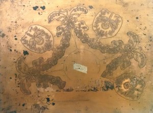 Heisey #507 Orchid etching plate