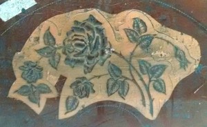 Heisey #515 Rose etching plate