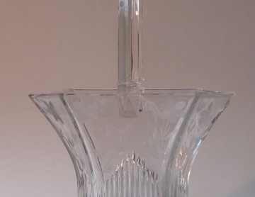 ICE TEA Tumbler Glass Heisey PLANTATION #5067 Blown Crystal 7" Footed 12 oz 