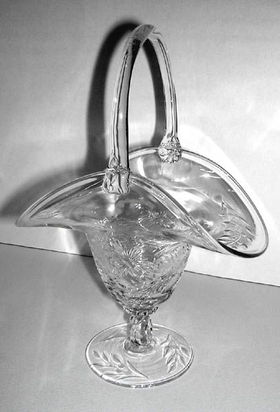 Heisey #1540 Lariat, unk cutting, crystal, 1942-1957