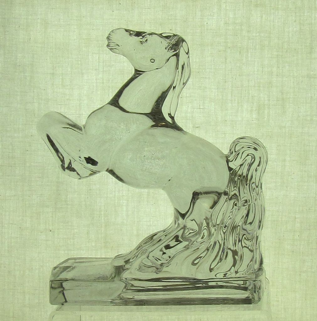 Heisey Rearing Horse Bookends No. 1557 date unknown