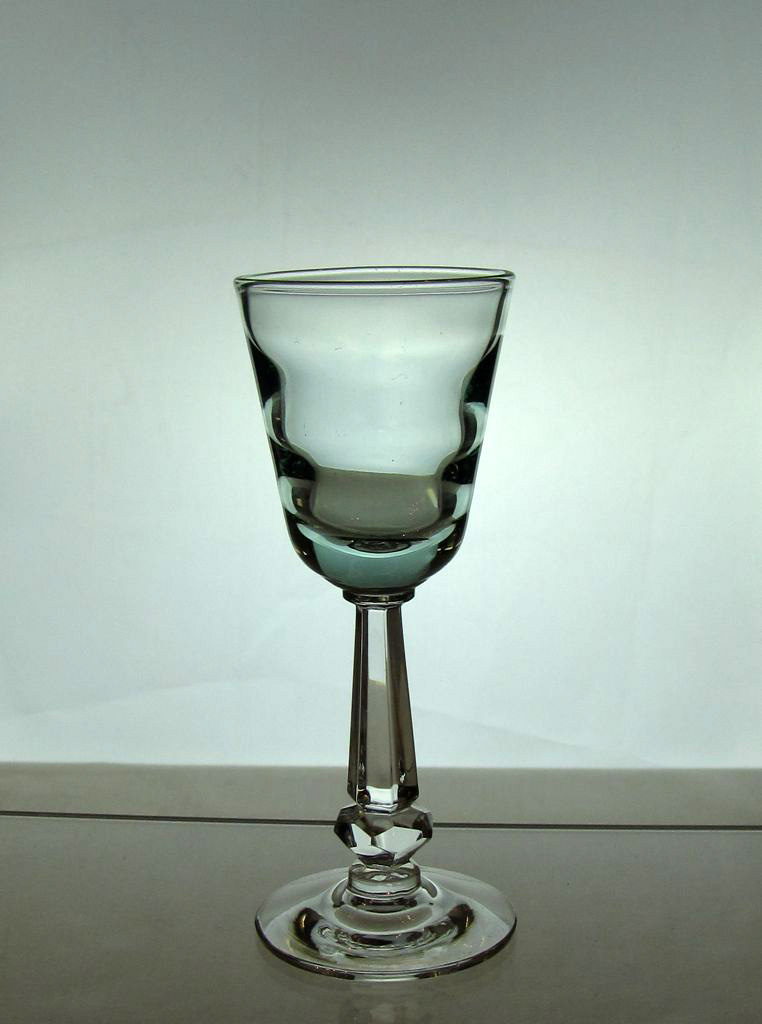 Heisey #4085 Kohinoor Goblet, Zircon Bowl, Crystal Stem, 1937-1939
