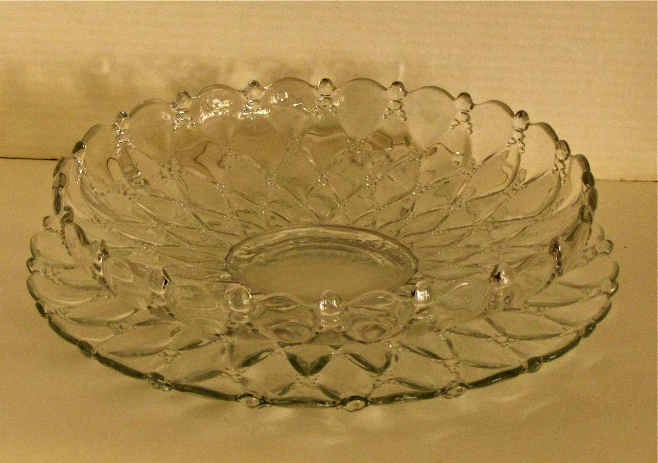Heisey #1533 Wampum Gardenia Bowl & Floral Bowl, crystal, 1941-1944