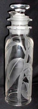 Heisey #4225 Cobel Cocktail Shaker, crystal, 1932-1957 unk etch
