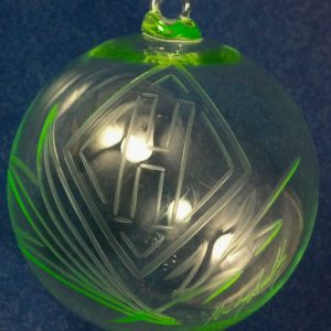 2013 Limited Edition Heisey Canary Christmas Ornament